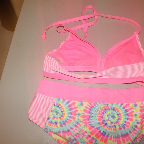Multi Color 2 Pcs Justice Bikini Swimsuit Size 16 - Picture 7 of 12